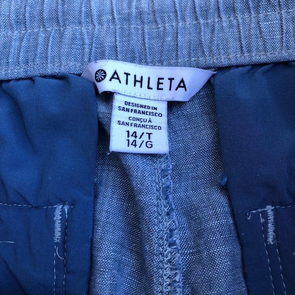 Athleta retreat linen jogger size 14/T - Picture 3 of 13